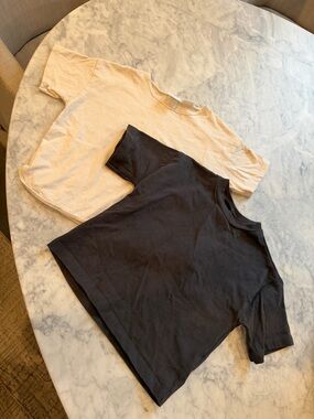 Zara Kids Short Sleeve Tee in Black and Cream